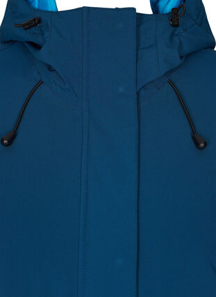 Vedenpitävä talvitakki hupulla , Blue Comb, Packshot image number 2