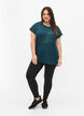 Lyhythihainen t-paita treeniin kuosilla, Deep Teal/Pacific, Model image number 2