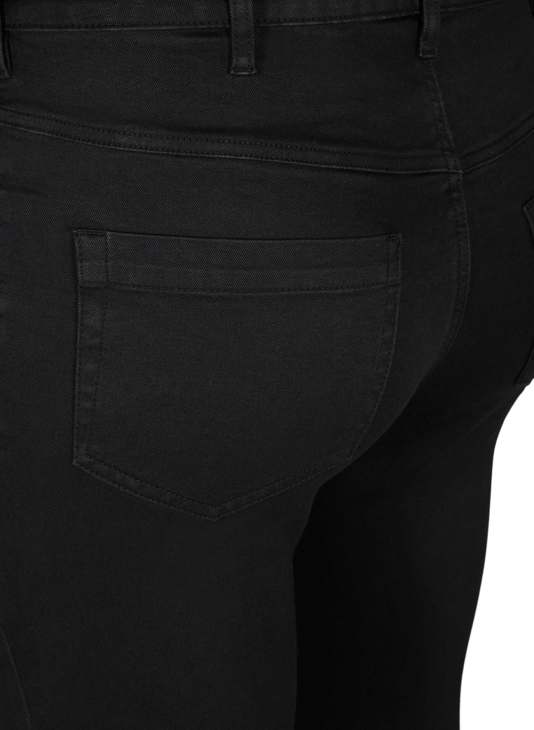 ZizziSuper slim Amy-farkut korkealla vy&ouml;t&auml;r&ouml;ll&auml;, Black, Packshot image number 3