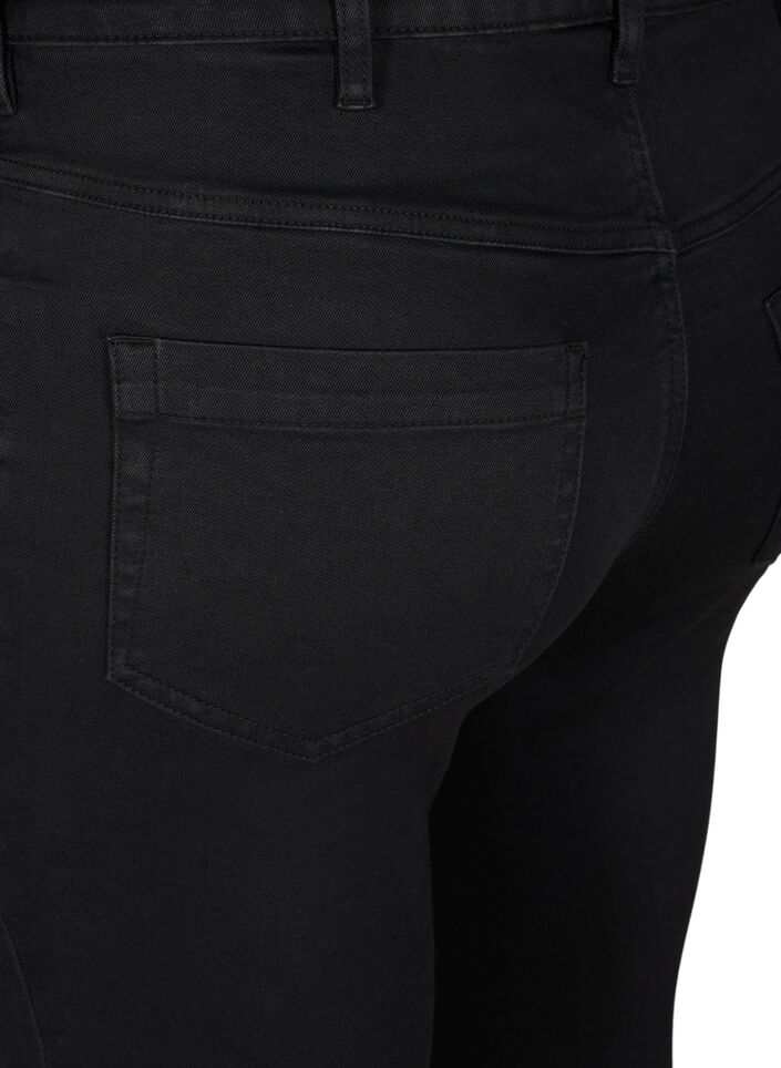 Super slim Amy-farkut korkealla vy&ouml;t&auml;r&ouml;ll&auml;, Black, Packshot image number 3