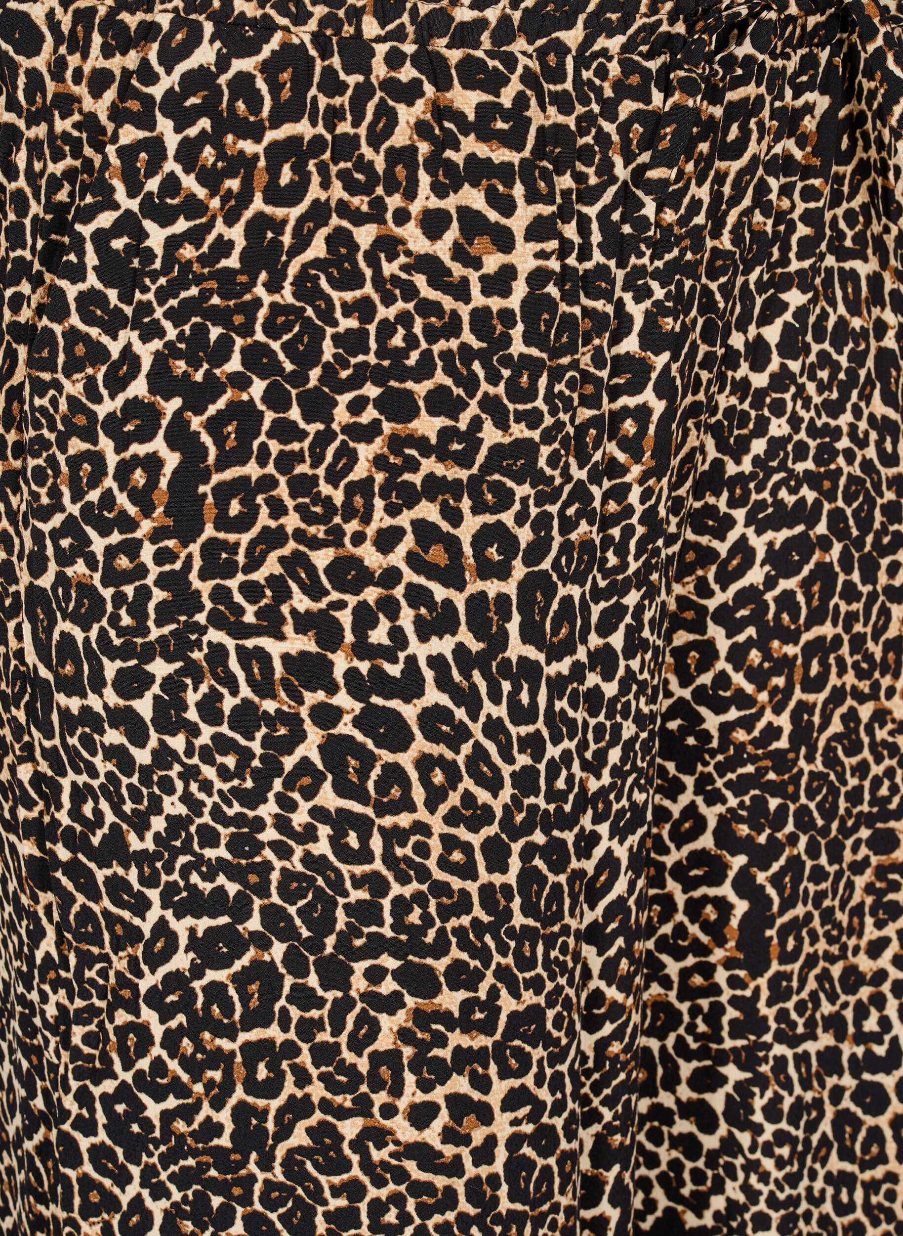 Zizzi Rennot viskoosihousut taskuilla, Ruskea, Packshot image number 2