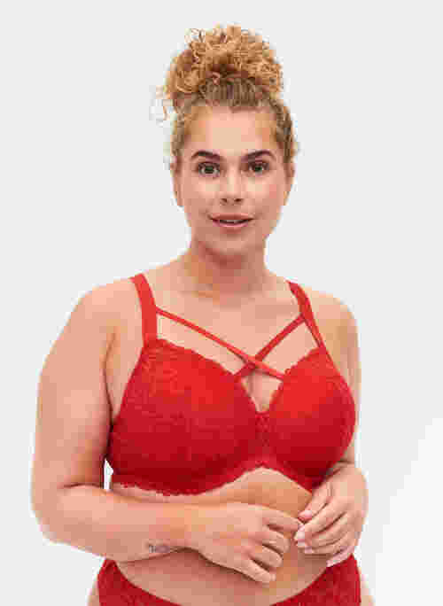 Topatut rintaliivit kaarituella ja nauhalla, Red Ass., Model