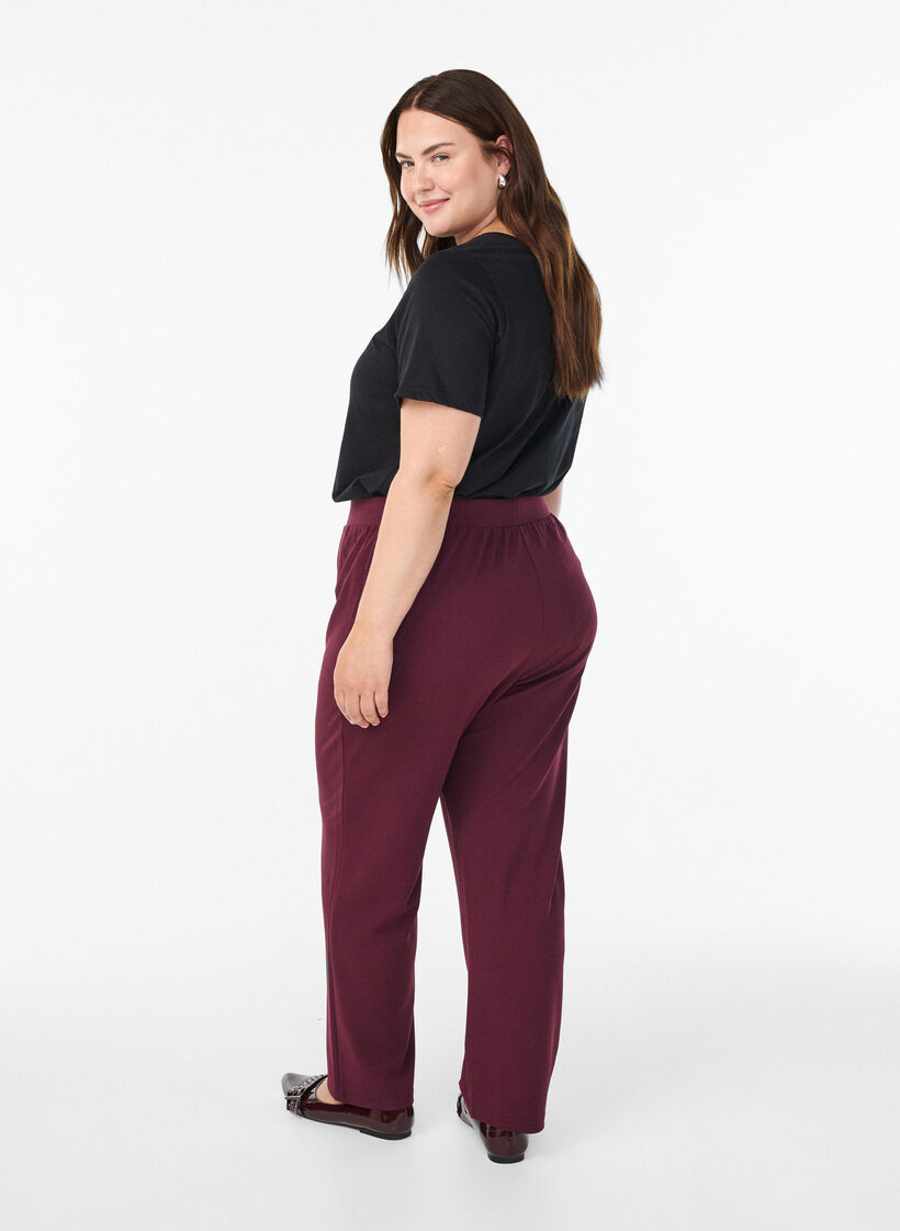 Suorat housut, Punainen, Model image number 1