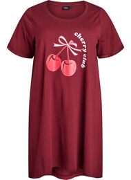 Lyhythihainen y&ouml;paita luomupuuvillaa, Punainen