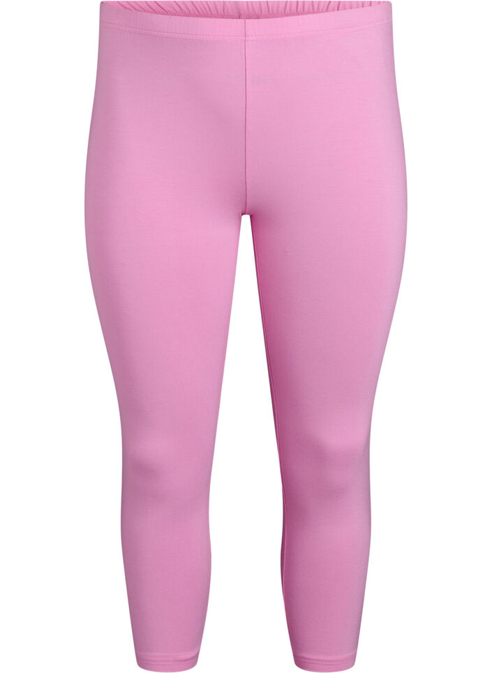 Perus 3/4 leggingsit viskoosista, Vaaleanpunainen, Packshot image number 0