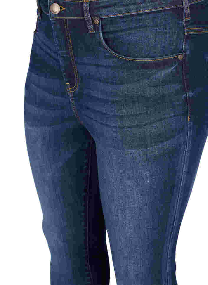 Super slim Amy-farkut korkealla vyötäröllä, Dark blue, Packshot image number 2