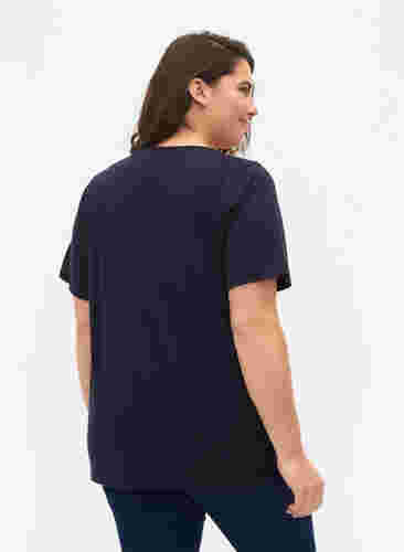 FLASH - 2 kpl t-paitoja v--pääntiellä, Navy Blazer/Black, Model image number 1
