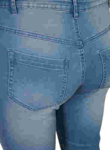 Slim fit Emily-farkkucaprit, Light blue denim, Packshot image number 3
