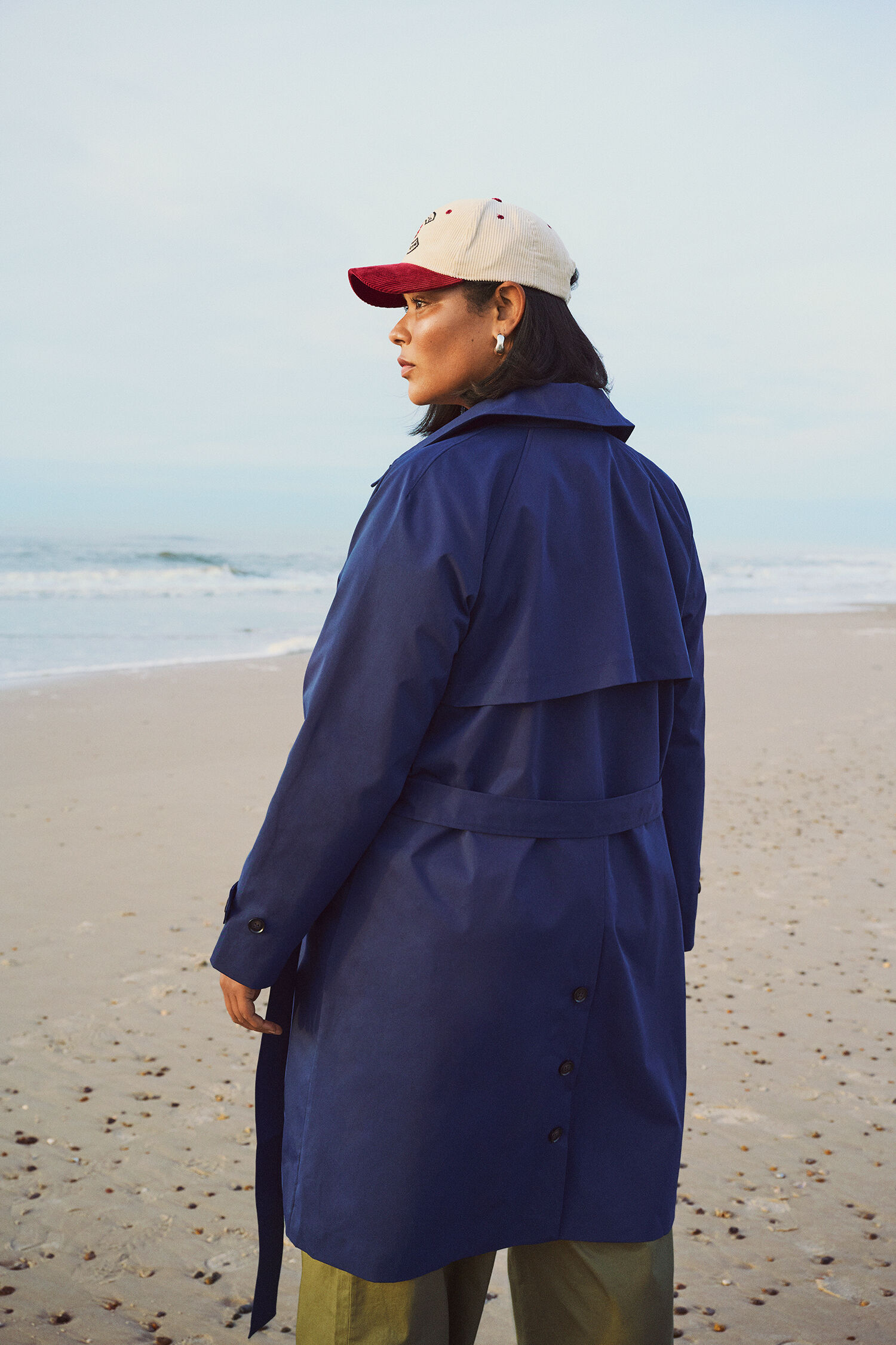 Zizzi Sininen trenssitakki, , Model