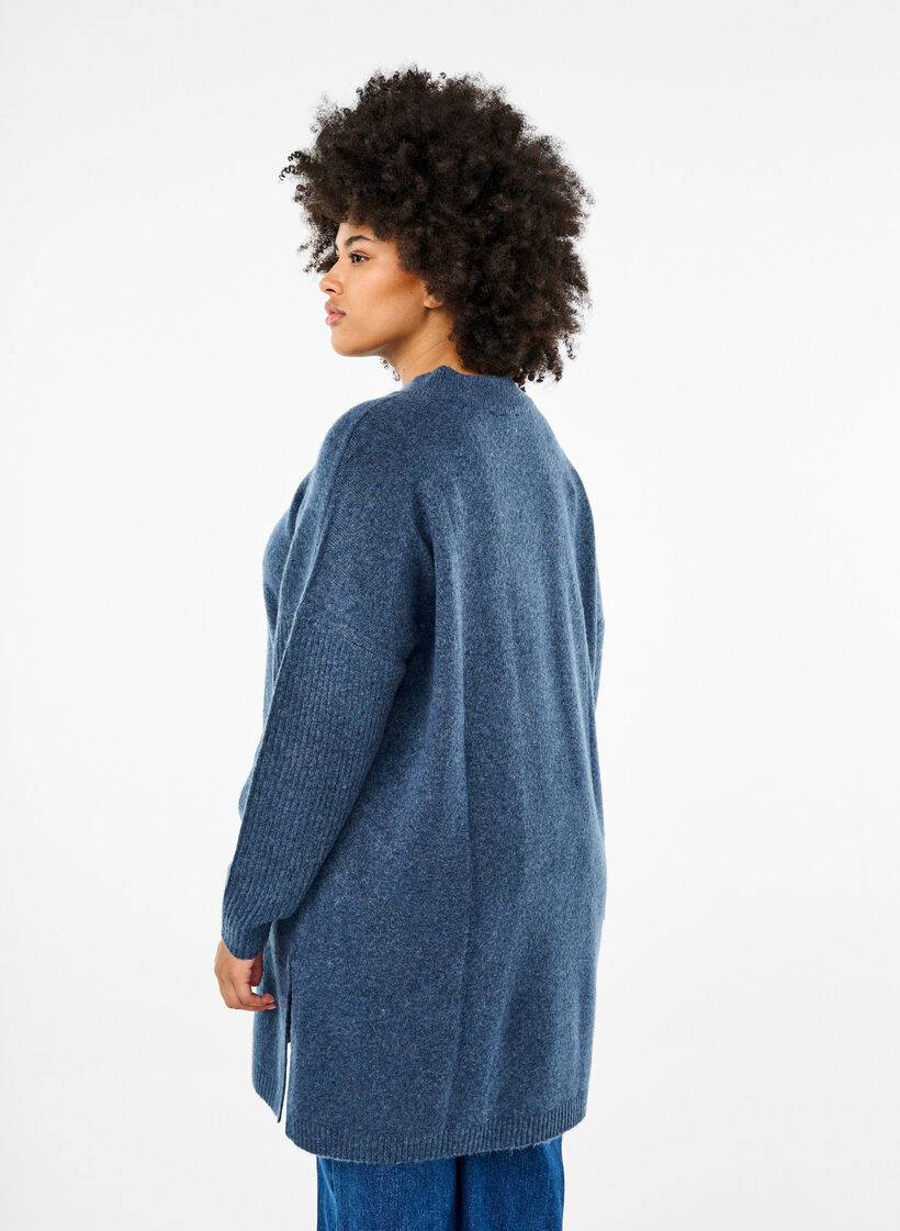 Pitkä neulottu pusero pitkillä hihoilla, Bering Sea Mel., Model image number 1