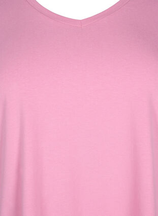 Yksivärinen perus t-paita puuvillasta, Rosebloom, Packshot image number 2