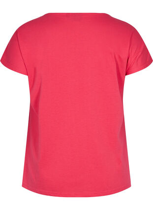 T-paita puuvillasekoitteesta, Raspberry, Packshot image number 1