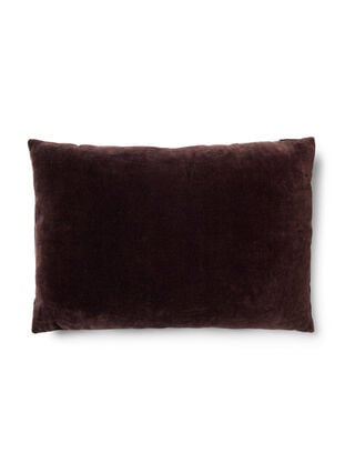 Raidallinen tyynynpäällinen veluurista, Seal Brown Comb, Packshot image number 1