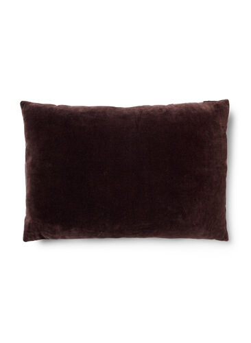 Raidallinen tyynynpäällinen veluurista, Seal Brown Comb, Packshot image number 1