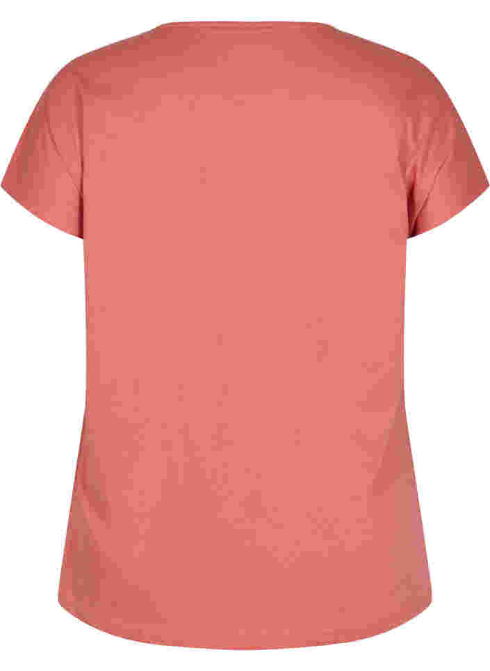Puuvillainen t-paita printtiyksityiskohdilla , Faded RoseMel feath, Packshot image number 1