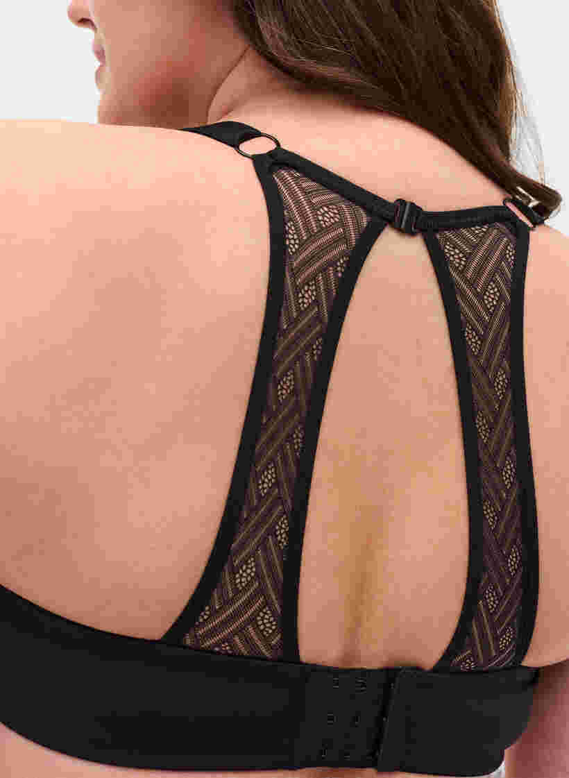 Kaarituelliset rintaliivit selkäyksityiskohdalla, Black, Model image number 2