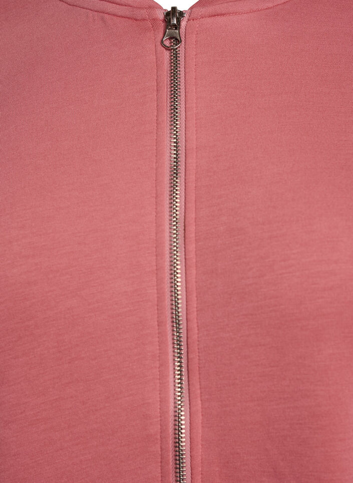 Bomber-neuletakki vetoketjulla, Punainen, Packshot image number 2