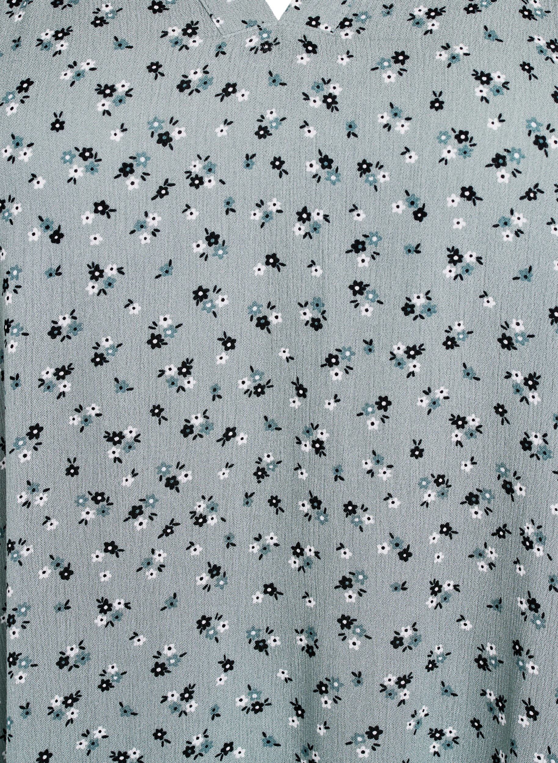 Zizzi Tunika kukkakuviolla ja 3/4-hihoilla, Vihre&auml;, Packshot image number 2