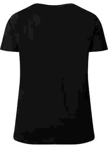 T-paita printillä treeniin , Black w. Run Away, Packshot image number 1