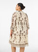 Mekko koristepainatuksella ja r&ouml;yhel&ouml;kauluksella, Beige, Model image number 2