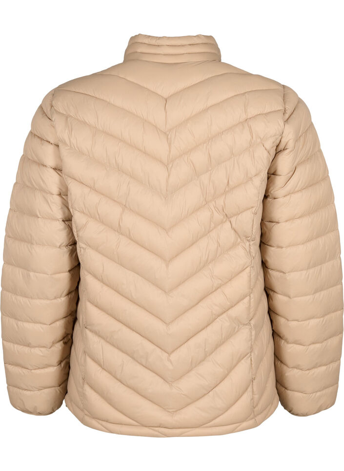 Kevyt takki taskuilla, Ruskea, Packshot image number 1