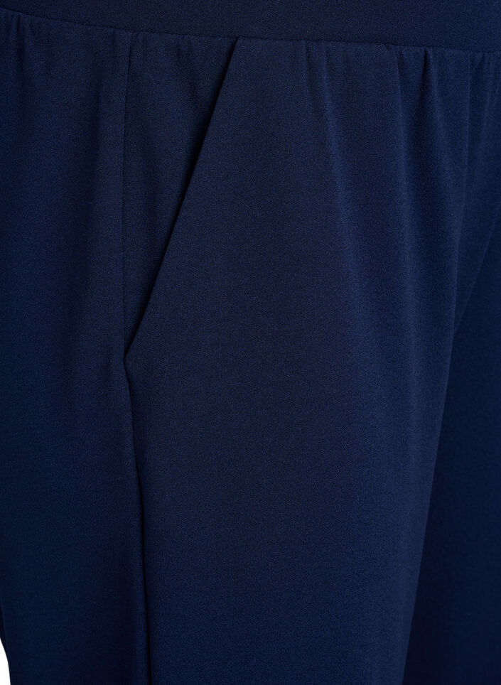 FLASH - Korkeavyötäröiset polvihousut rennolla istuvuudella, Sininen, Packshot image number 2