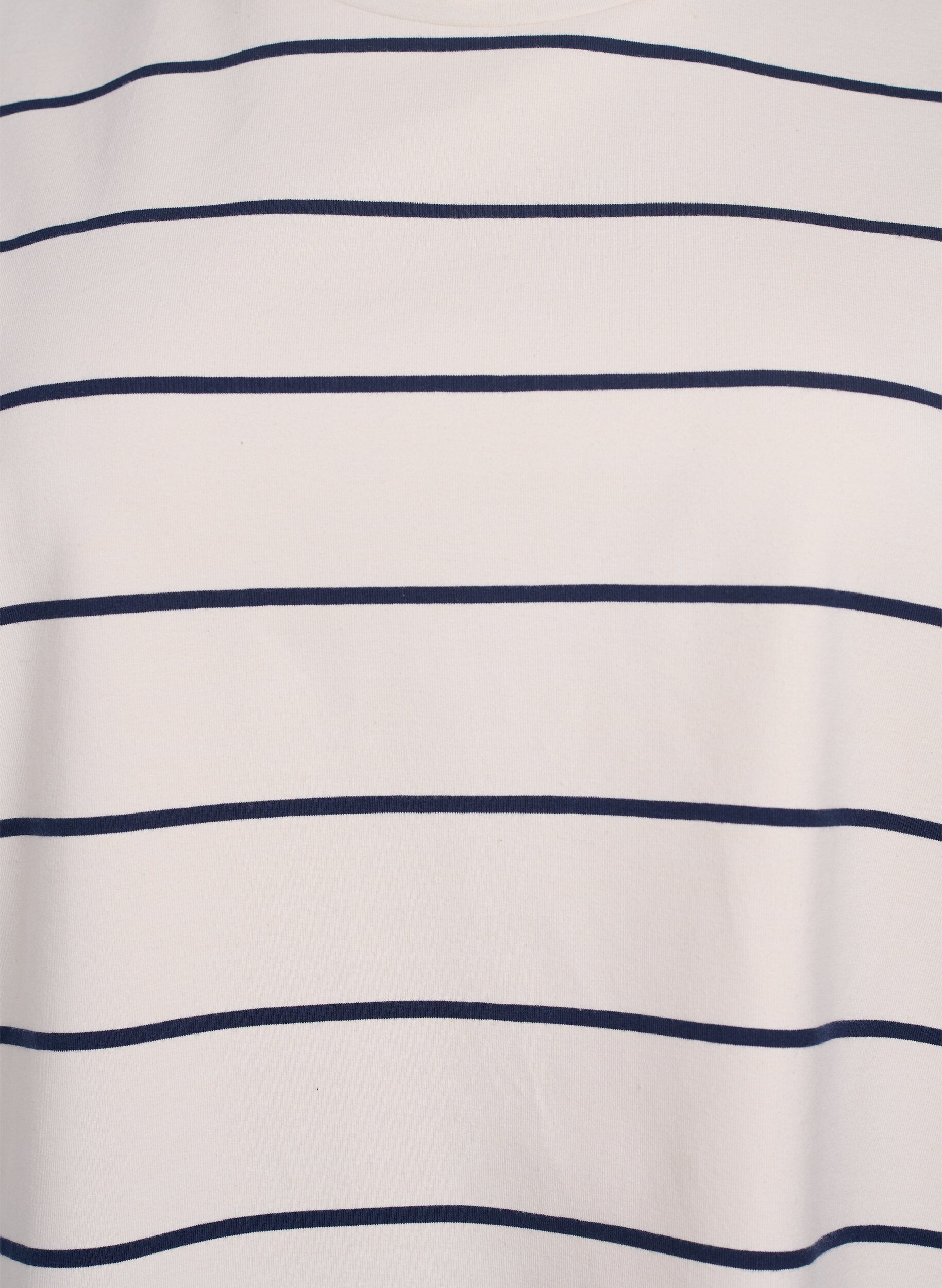 Zizzi Lyhyt raidallinen trikoomekko, Beige, Packshot image number 2