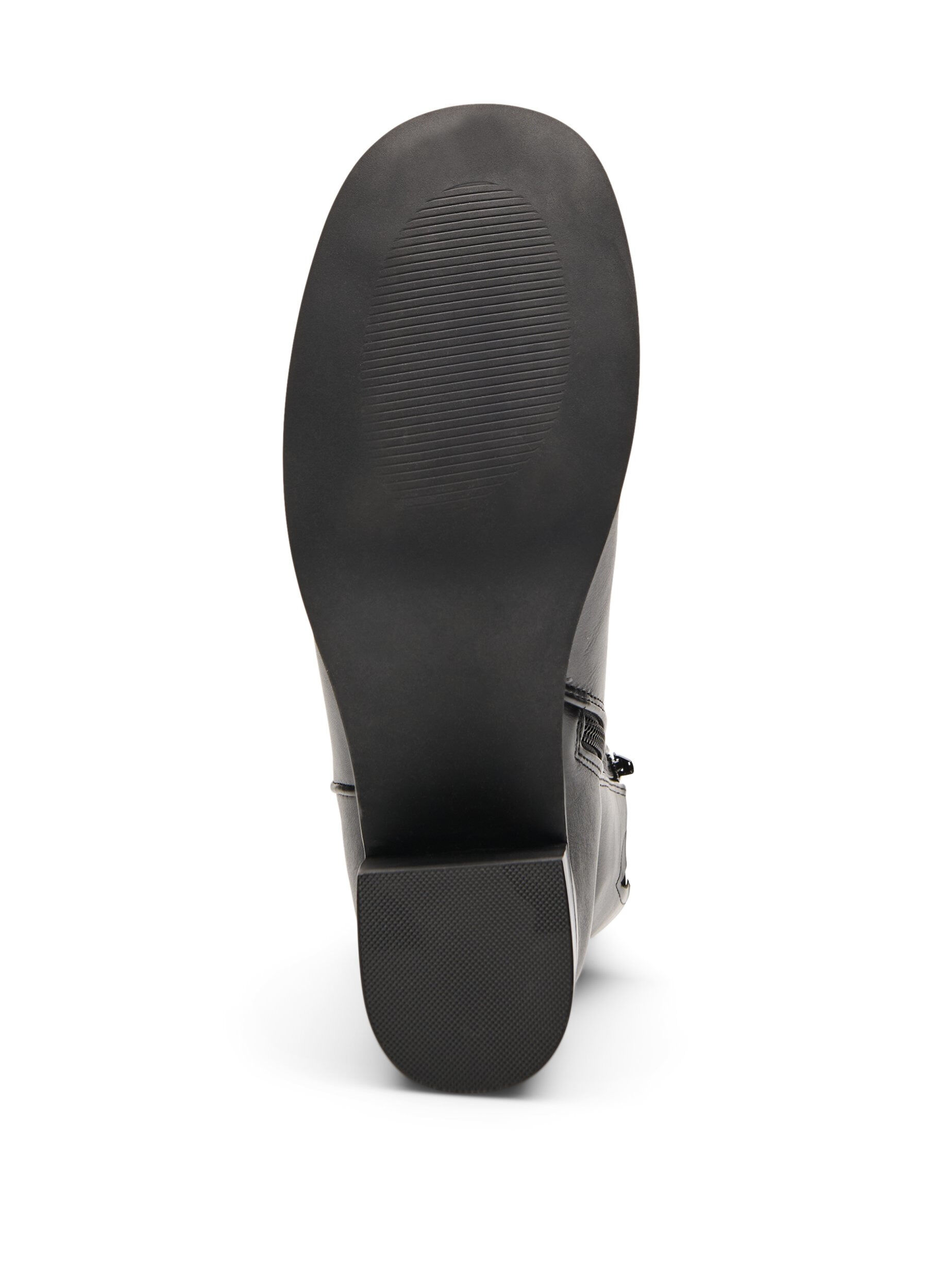 Zizzi Nilkkuri py&ouml;re&auml;ll&auml; k&auml;rjell&auml; ja tolppakorolla, Musta, Packshot image number 3