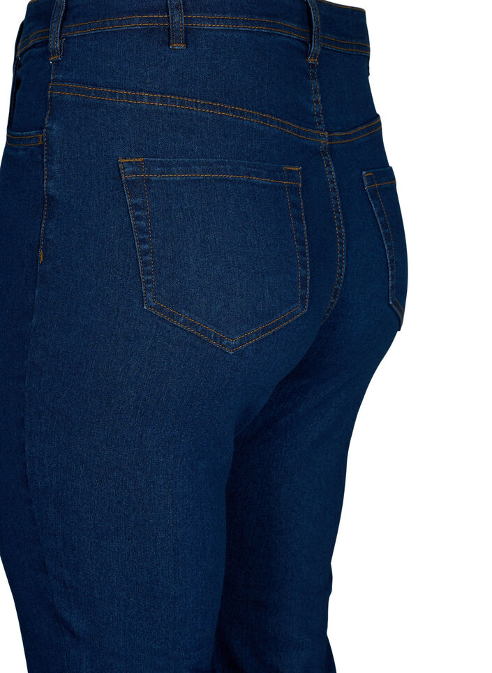 Korkeavy&ouml;t&auml;r&ouml;iset bootcut-farkut, Sininen, Packshot image number 3