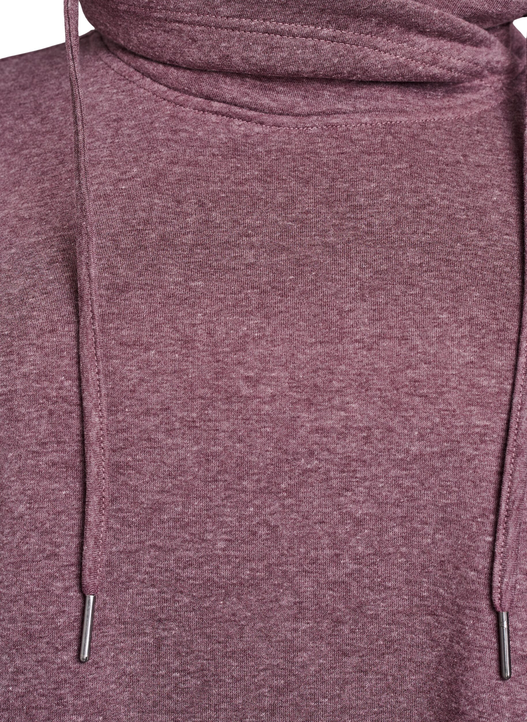 Zizzi FLASH - Lyhyt swetarimekko korkealla kauluksella ja taskuilla, Punainen, Packshot image number 2