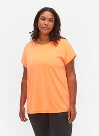 Lyhythihainen t-paita treeniin, Neon Orange, Model
