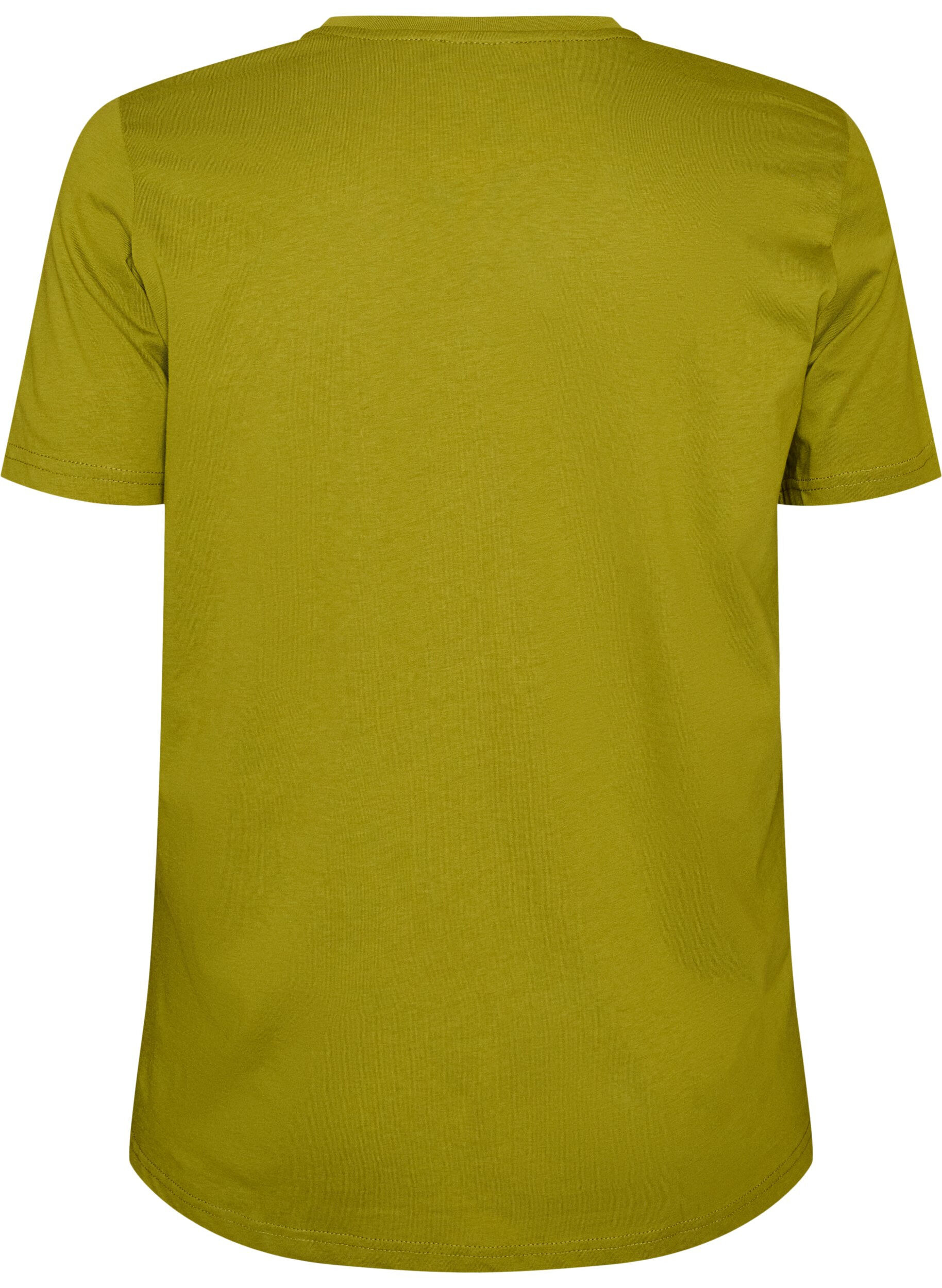 ZizziPuuvillainen T-paita tekstimerkill&auml;, Vihre&auml;, Packshot image number 1