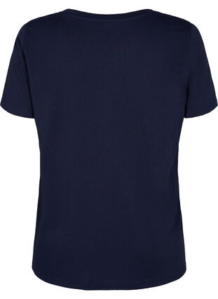Puuvillainen t-paita painatuksella, Night Sky FLOWER, Packshot image number 1