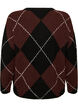 Neuletakki argyle-kuviolla, Musta, Packshot image number 1