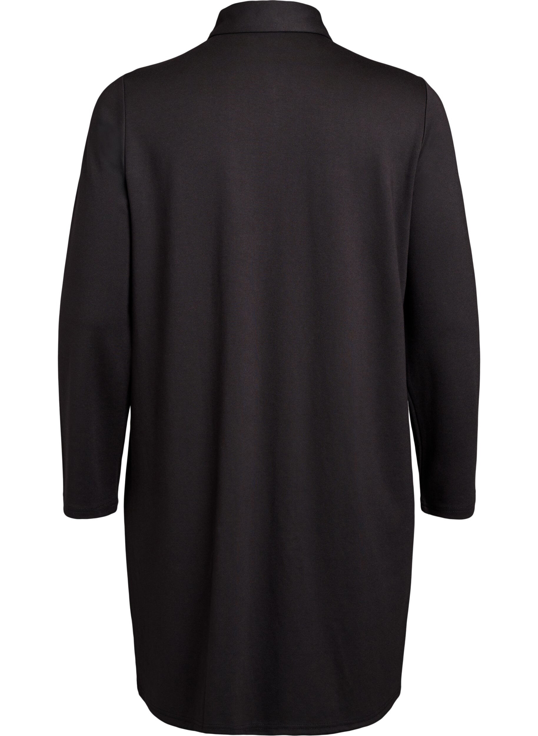 Zizzi Paitamekko koristeellisilla napeilla, Musta, Packshot image number 1