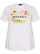 Luomupuuvillainen T-paita etupainatuksella, Valkoinen, Packshot image number 0