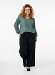 FLASH - Pusero tekstuurilla ja pitkät hihat, Balsam Green, Model image number 2