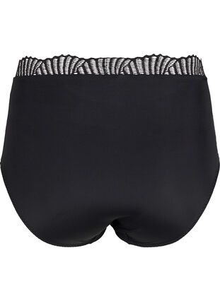 Todella korkeavyötäröiset alushousut pitsillä, Black, Packshot image number 1