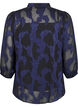Sifonkipusero jacquard-kuviolla, Evening Blue, Packshot image number 1