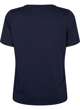 FLASH – kuviollinen t-paita, Navy Blazer, Packshot image number 1