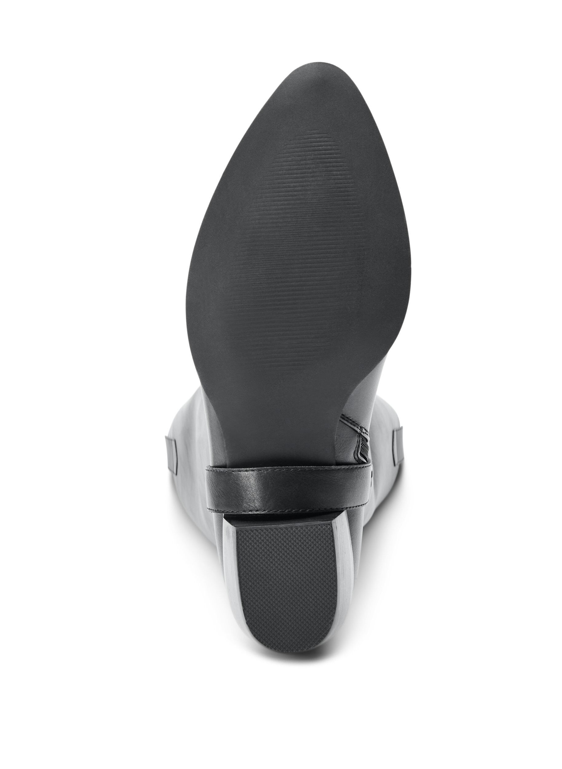 ZizziPitk&auml;vartinen saapas irrotettavalla varrella, Musta, Packshot image number 5