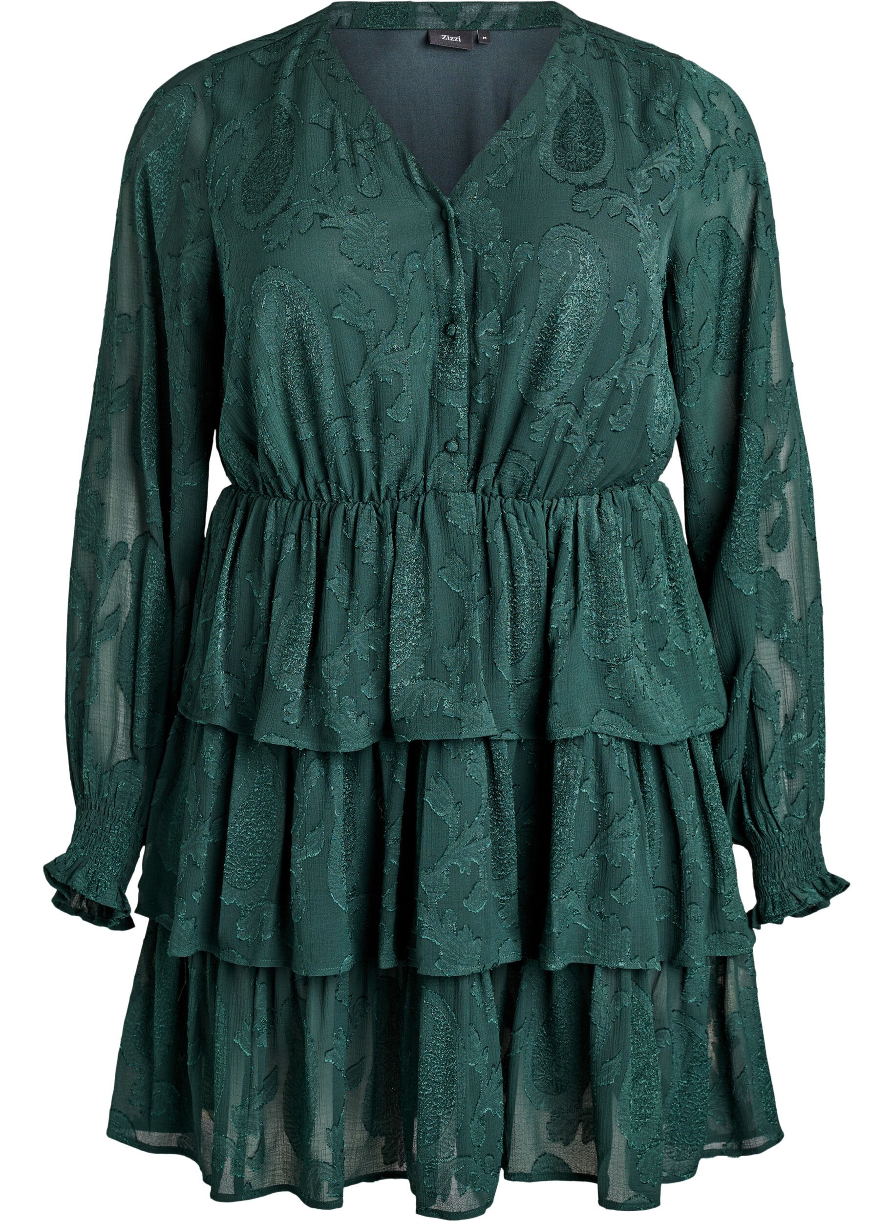 Lyhyt mekko r&ouml;yhel&ouml;ill&auml; ja kuviopinnalla