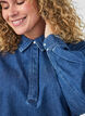 Denimpaita pallomaisella istuvuudella, Sininen, Model image number 3