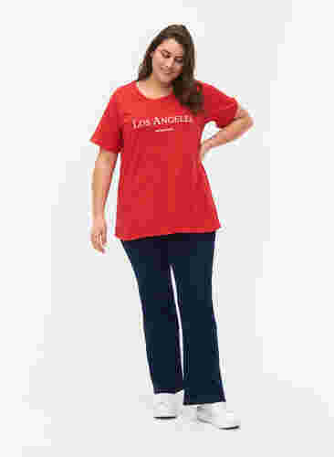 FLASH - T-paita kuvalla, High Risk Red, Model image number 2
