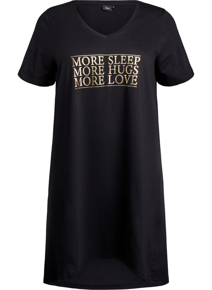 Luomupuuvillasta valmistettu v-aukkoinen y&ouml;paita, , Packshot image number 0