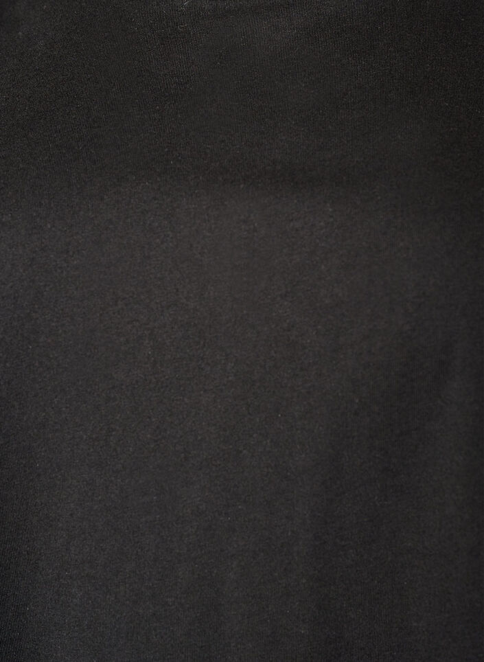 T-paita ep&auml;symmetrisell&auml; pitsihelmalla, Musta, Packshot image number 2