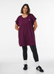 Pitk&auml; treenipaita, Violetti, Model image number 1