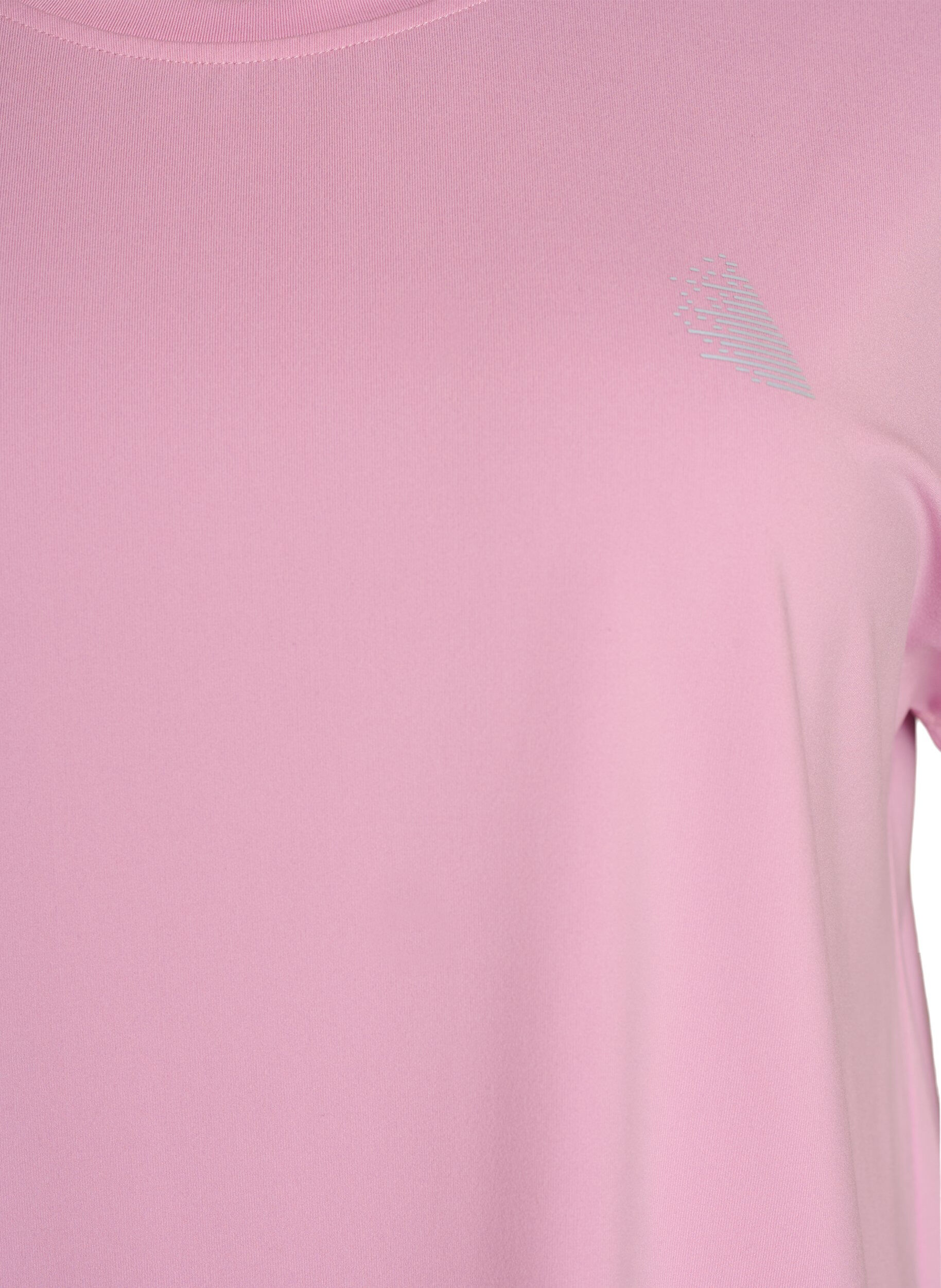 Zizzi Yksiv&auml;rinen treeni-T-paita, Vaaleanpunainen, Packshot image number 2