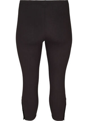 3/4-leggingsit napeilla, Black, Packshot image number 1