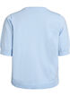 Hienoneulepusero lyhyill&auml; hihoilla, Sininen, Packshot image number 1